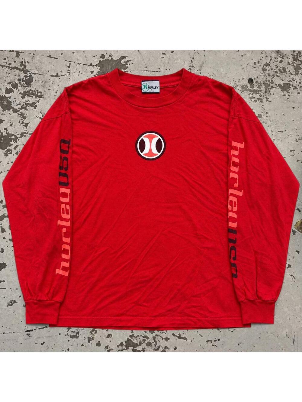 Mens Vintage 90s Single Stitch Hurley Surf Tee Size XL